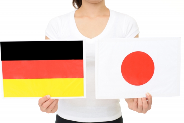日本とドイツの国旗